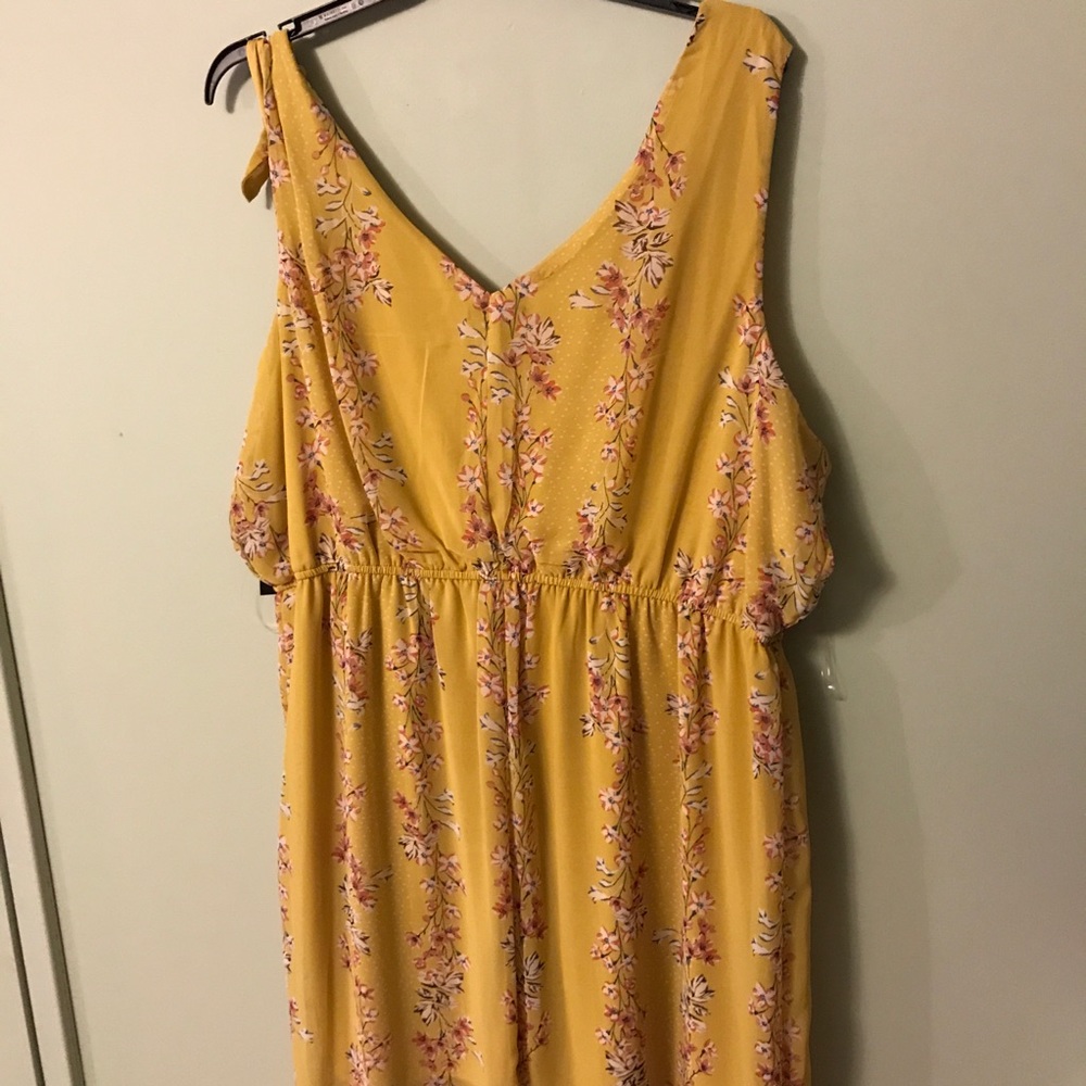 NWT AS U WISH Yellow Maxi Dress - Picture 4 of 8